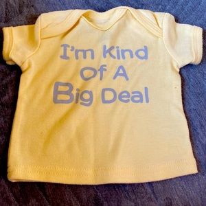 I am selling a swiggles 3-6 month shirt it is yellow